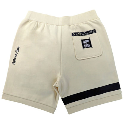 Brooklyn Nets NBA x Two Hype Unisex Culture & Hoops Premium Classic Fleece Shorts - Cream shop