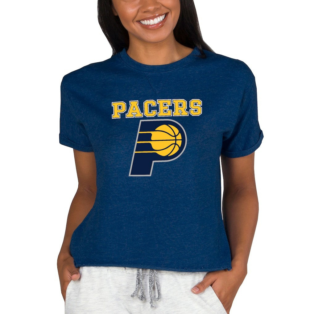 Indiana Pacers Concepts Sport NBA Women's Concepts Mainstream Terry SS Top - Navy online