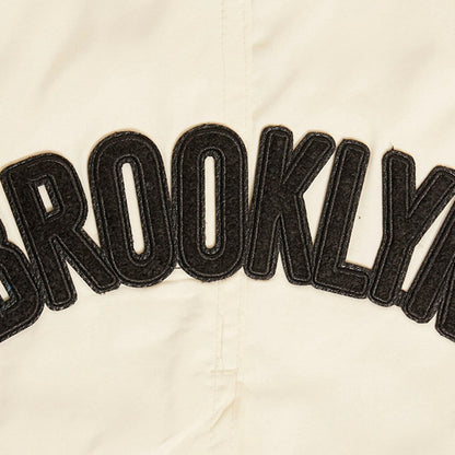 Brooklyn Nets Pro Standard Triple Tonal Woven Shorts - Cream discount
