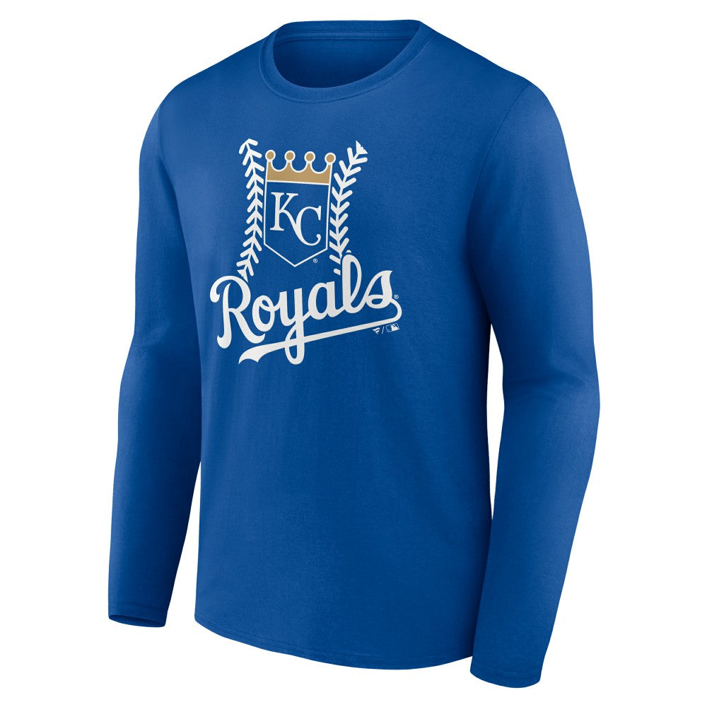 Kansas City Royals Personalized Name & Number Fastball Long Sleeve T-Shirt - Royal