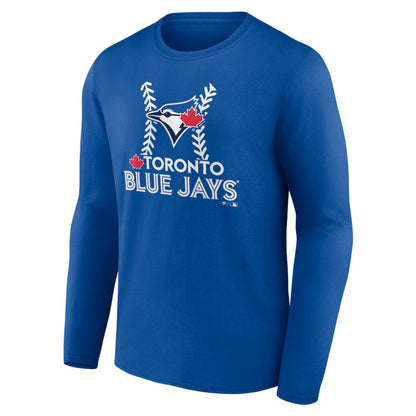 Toronto Blue Jays Personalized Name & Number Fastball Long Sleeve T-Shirt - Royal