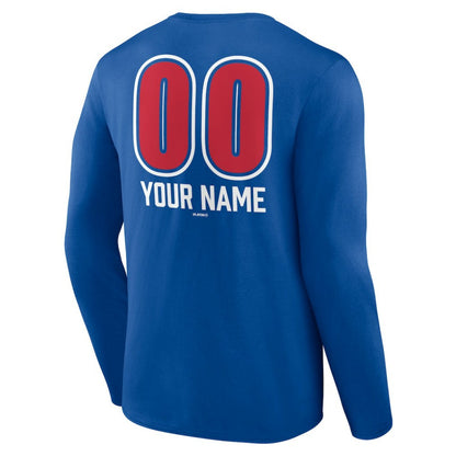 Philadelphia Phillies Personalized Name & Number Fastball Long Sleeve T-Shirt - Royal