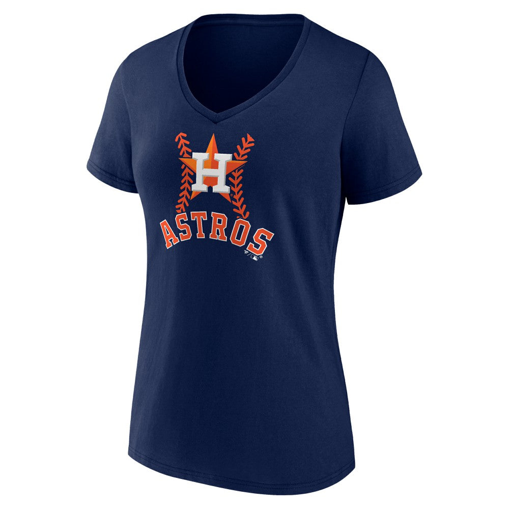 Yordan Alvarez Houston Astros Women's Fastball Player Name & Number V-Neck T-Shirt - Navy