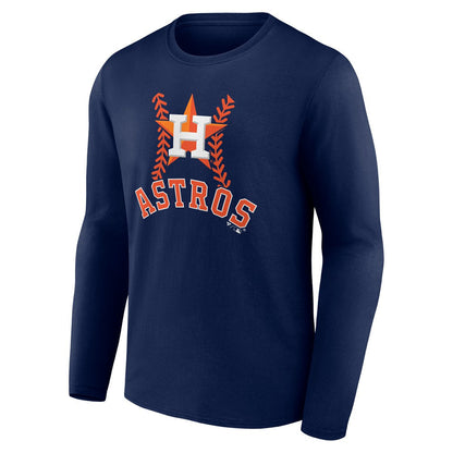 Jose Altuve Houston Astros Fastball Player Name & Number Long Sleeve T-Shirt - Navy