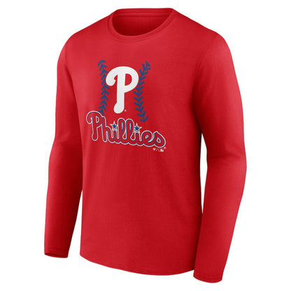 Trea Turner Philadelphia Phillies Fastball Player Name & Number Long Sleeve T-Shirt - Red