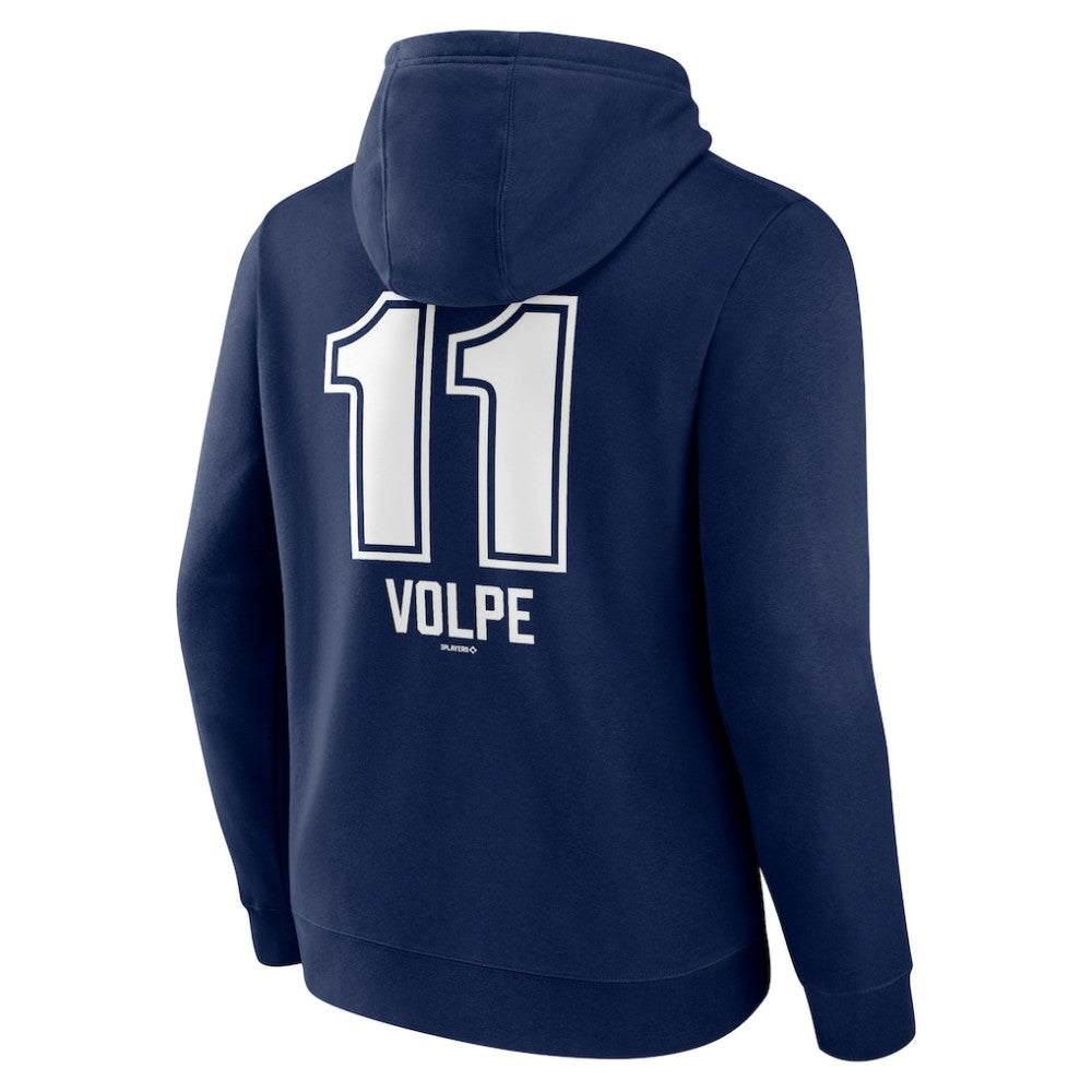Anthony Volpe New York Yankees Fastball Player Name & Number Pullover Hoodie - Navy