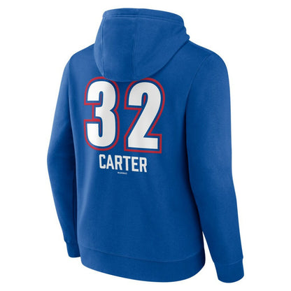 Evan Carter Texas Rangers Fastball Player Name & Number Pullover Hoodie - Royal