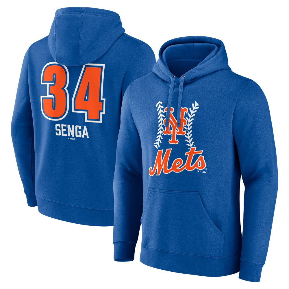 Kodai Senga New York Mets Fastball Player Name & Number Pullover Hoodie - Royal