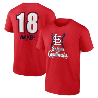 Jordan Walker St. Louis Cardinals Fastball Player Name & Number T-Shirt - Red