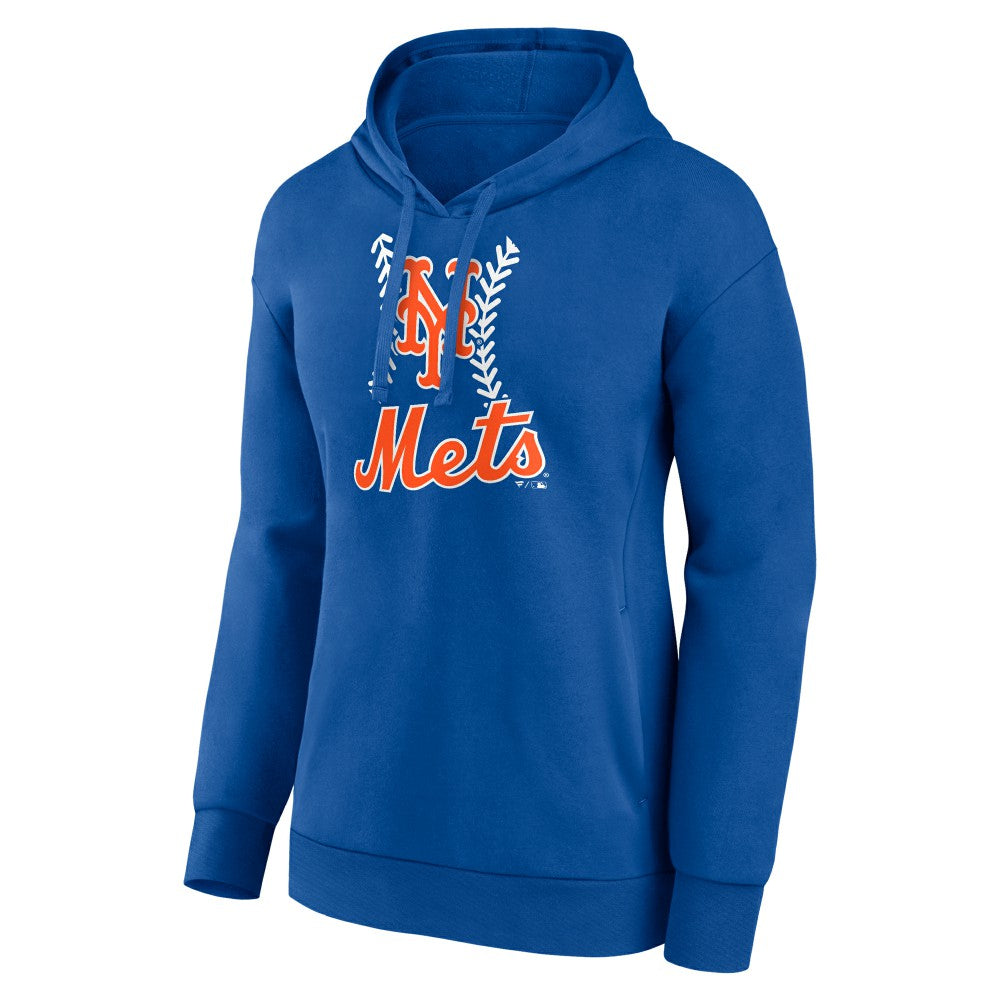 Francisco Alvarez New York Mets Women's Fastball Player Name & Number Pullover Hoodie - Royal