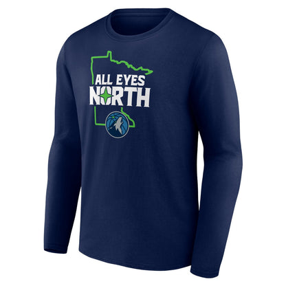 Minnesota Timberwolves Pick & Roll Coverage Long Sleeve T-Shirt - Navy discount