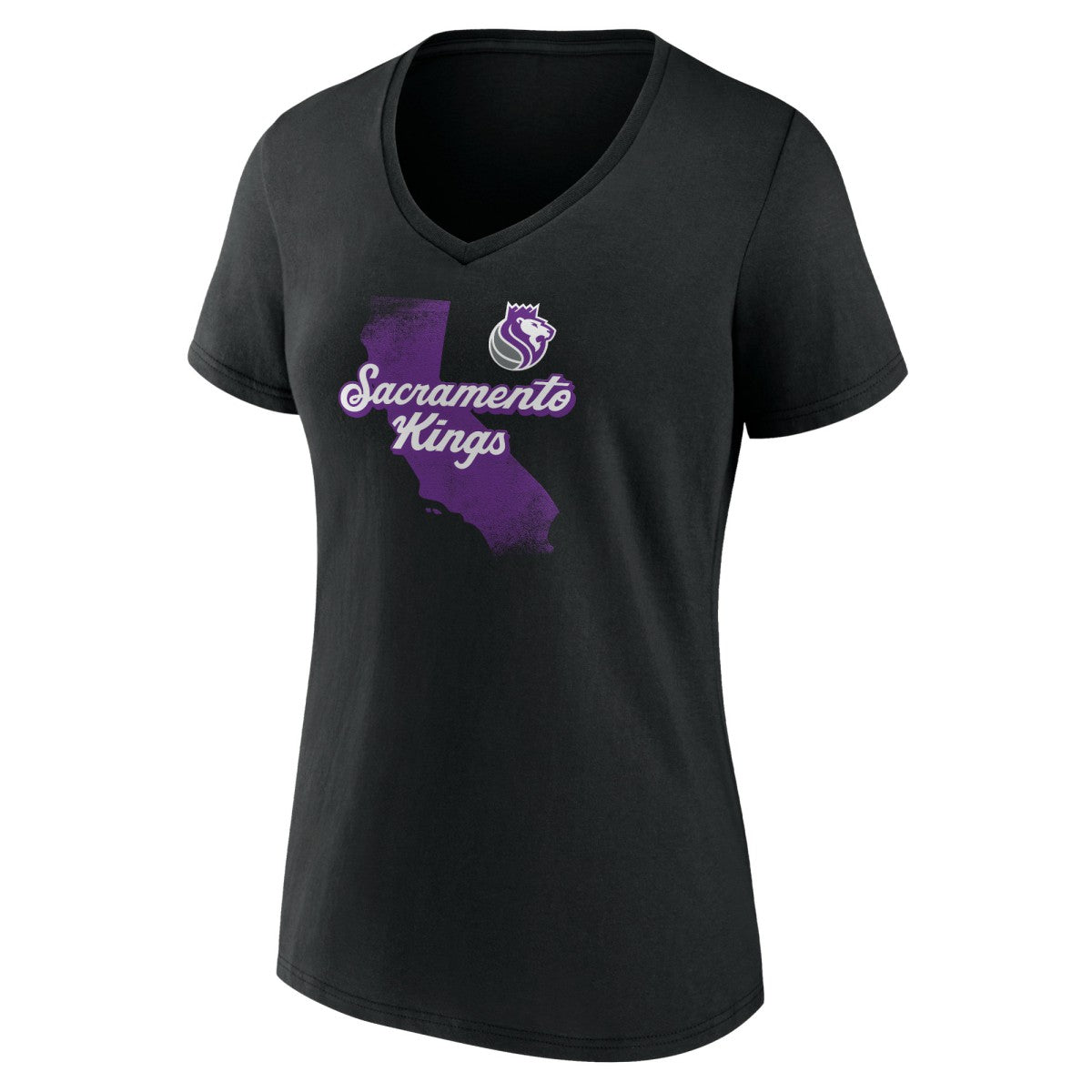 Sacramento Kings Pick & Roll Coverage V-Neck T-Shirt - Black for sale