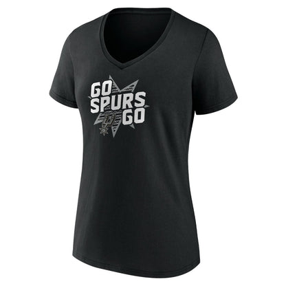 San Antonio Spurs Pick & Roll Coverage V-Neck T-Shirt - Black discount