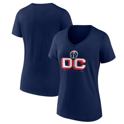 Washington Wizards Pick & Roll Coverage V-Neck T-Shirt - Navy discount