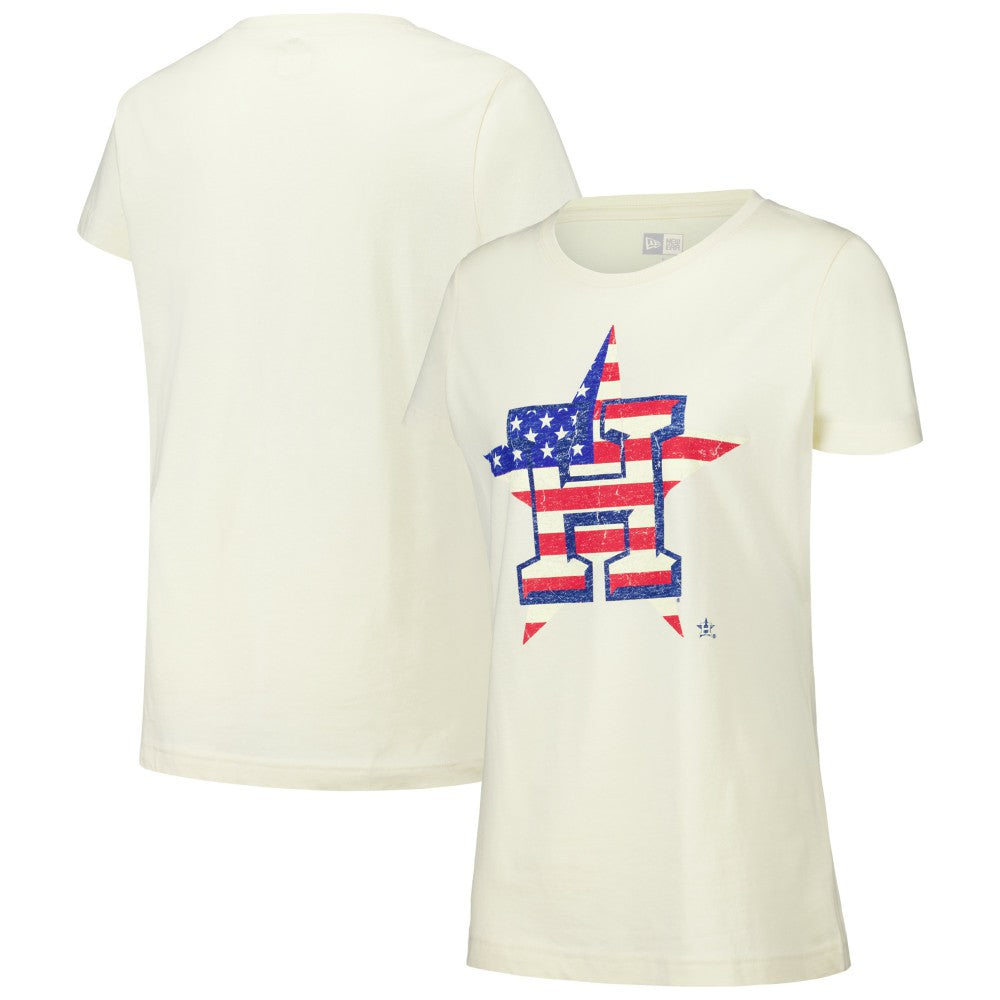 Houston Astros Women's Vintage T-Shirt - Cream | New Era