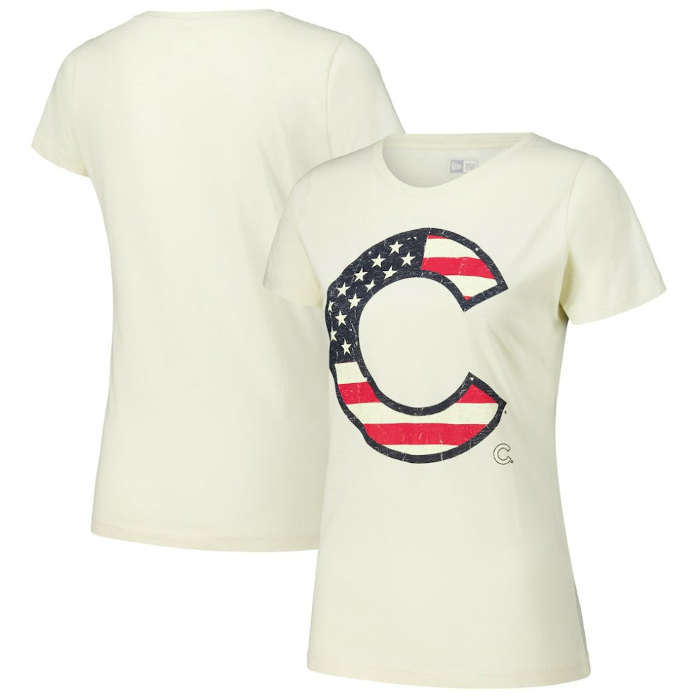 Chicago Cubs Women's Vintage T-Shirt - Cream | New Era