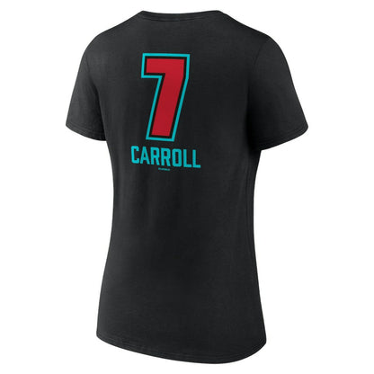 Corbin Carroll Arizona Diamondbacks Women's Name & Number Fastball V-Neck T-Shirt - Black