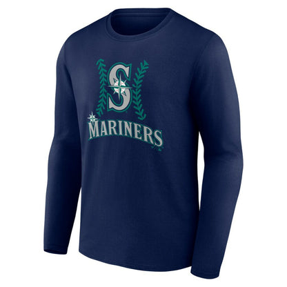 Julio Rodríguez Seattle Mariners Name & Number Fastball Long Sleeve T-Shirt - Navy
