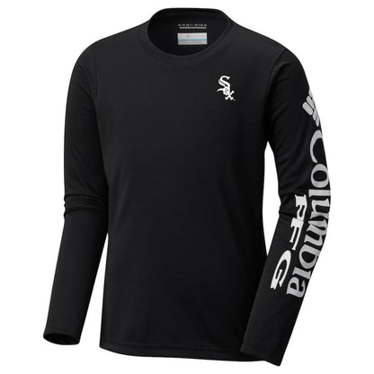 Chicago White Sox Youth Terminal Tackle Long Sleeve T-Shirt - Black | Columbia