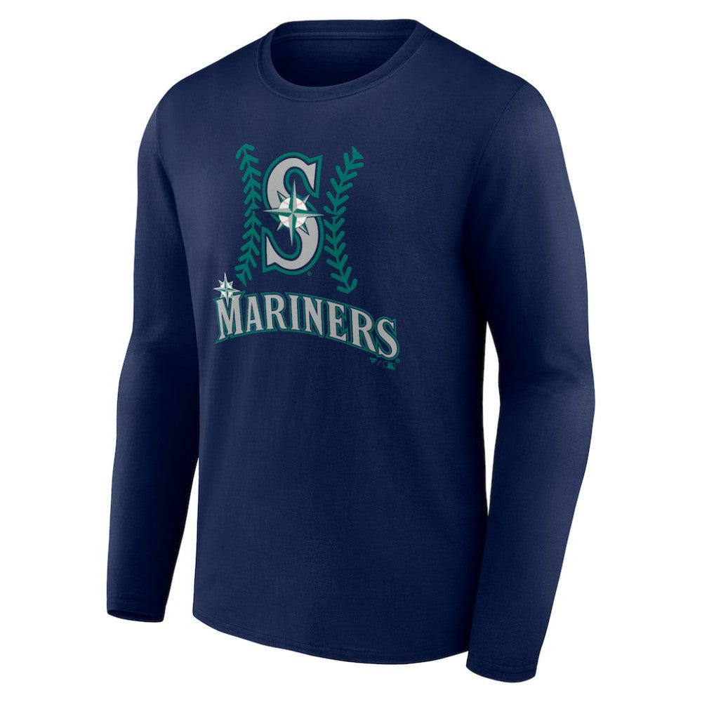 J.P. Crawford Seattle Mariners Name & Number Fastball Long Sleeve T-Shirt - Navy