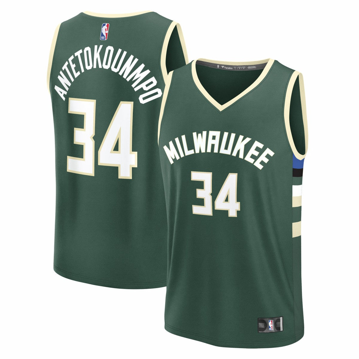 Giannis Antetokounmpo Milwaukee Bucks Youth Fast Break Replica Player Jersey - Icon Edition - Hunter Green | Fanatics shop
