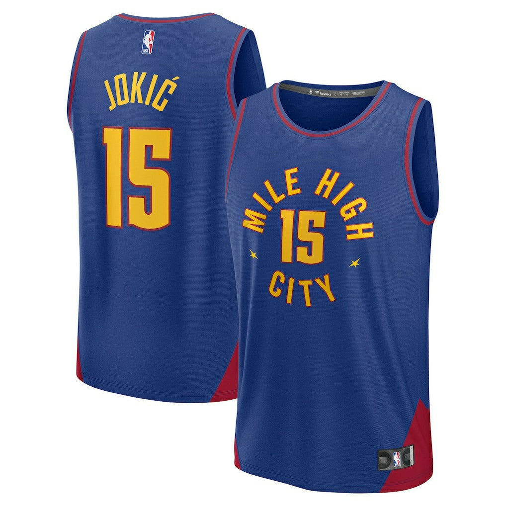 Nikola Jokic Denver Nuggets Youth Fast Break Replica Player Jersey sale - Statement Editi- Blue | Fanatics on sale