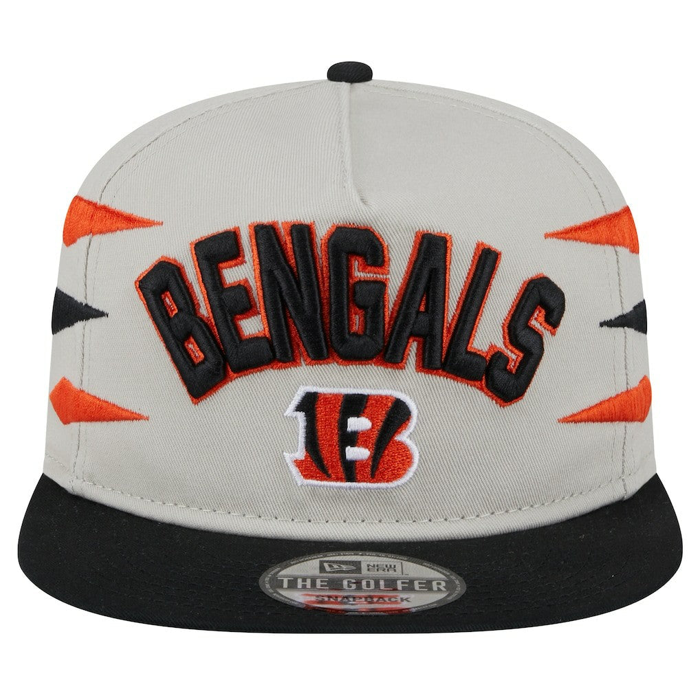 Cincinnati Bengals New Era Athletic Golfer Snapback Hat - Stone/Orange discount