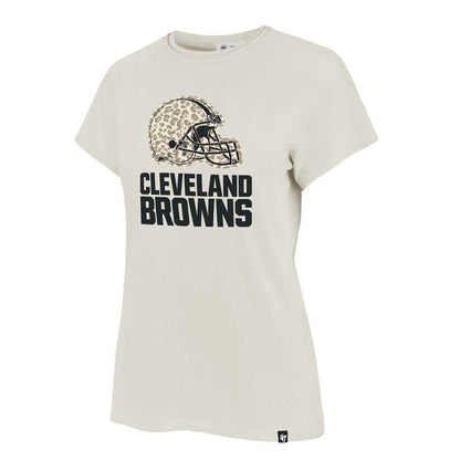 Cleveland Browns '47 Women's Panthera Frankie T-Shirt - Cream sale
