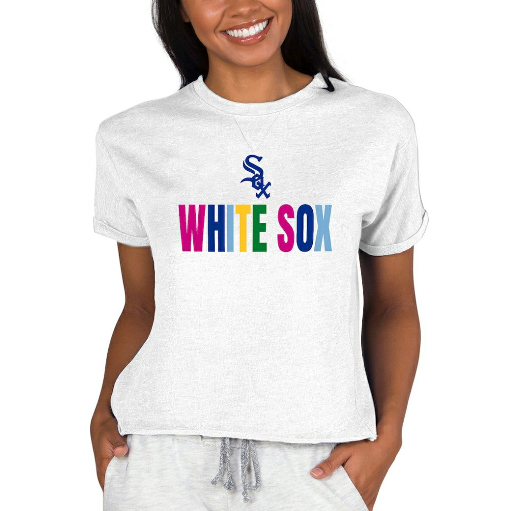 Chicago White Sox Concepts Sport Women's Mainstream Terry Sweatshirt - Oatmeal