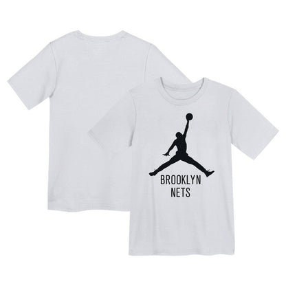 Brooklyn Nets Jordan Brand Preschool Essential Jumpman T-Shirt - White discount