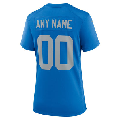 Detroit Lions Women's Alternate Custom Game Jersey - Blue | Nike outlet