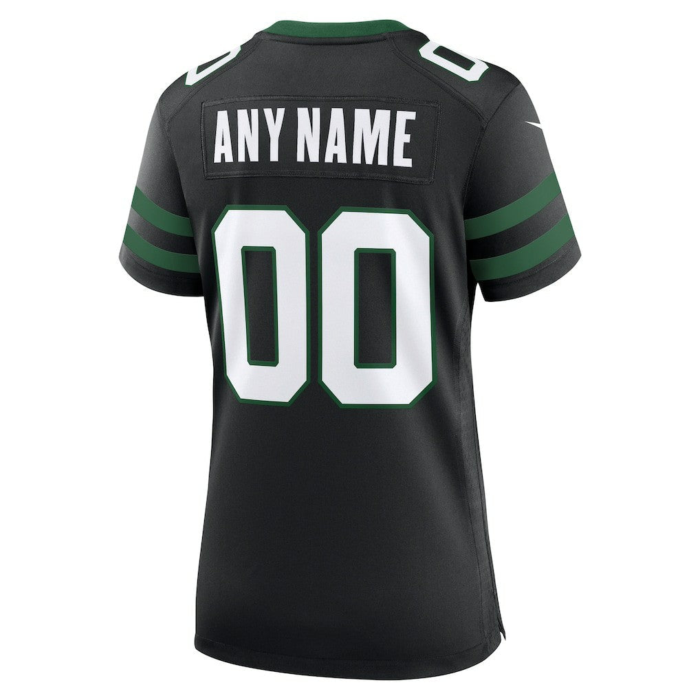 New York Jets Women's Alternate Custom Game Jersey - Legacy Black | Nike for sale