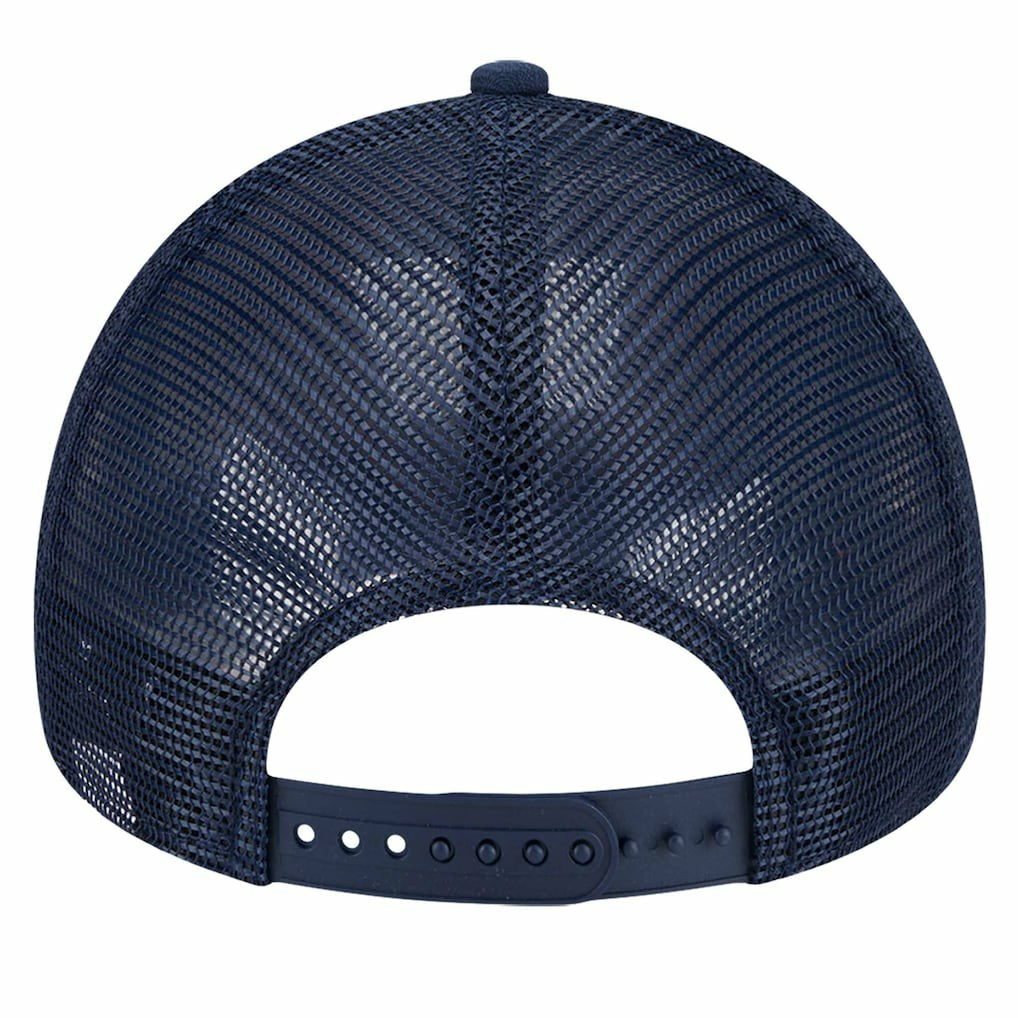New Orleans Pelicans Tip Off A-Frame Trucker 9FORTY Adjustable Hat - Navy/Gold | New Era discount