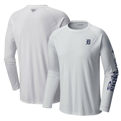 Detroit Tigers Terminal Tackle Long Sleeve T-Shirt - White | Columbia
