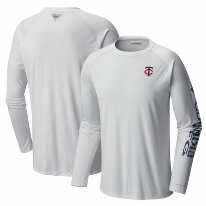 Minnesota Twins Terminal Tackle Long Sleeve T-Shirt - White | Columbia
