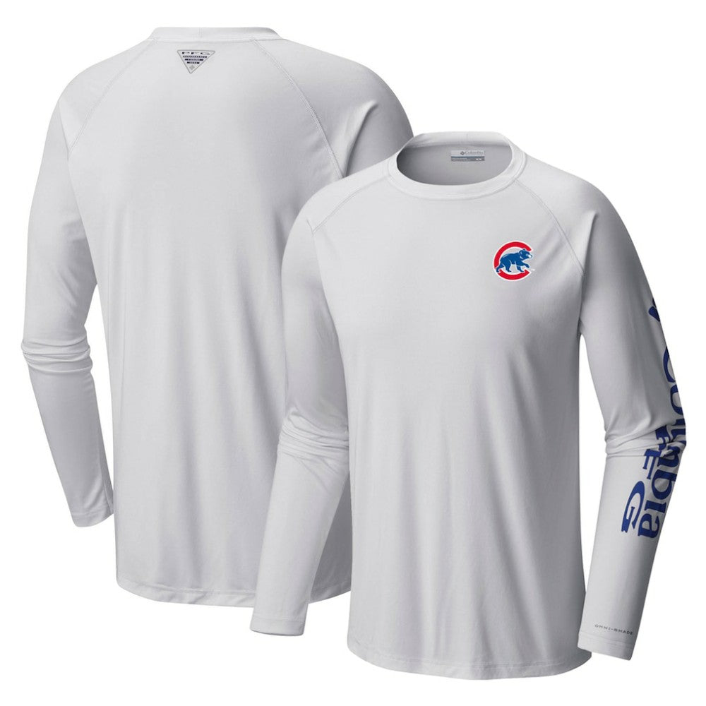 Chicago Cubs Terminal Tackle Long Sleeve T-Shirt - White | Columbia