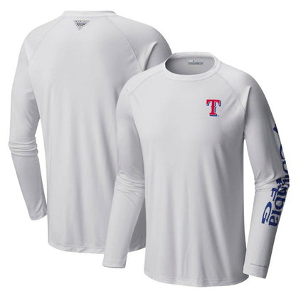 Texas Rangers Terminal Tackle Long Sleeve T-Shirt - White | Columbia