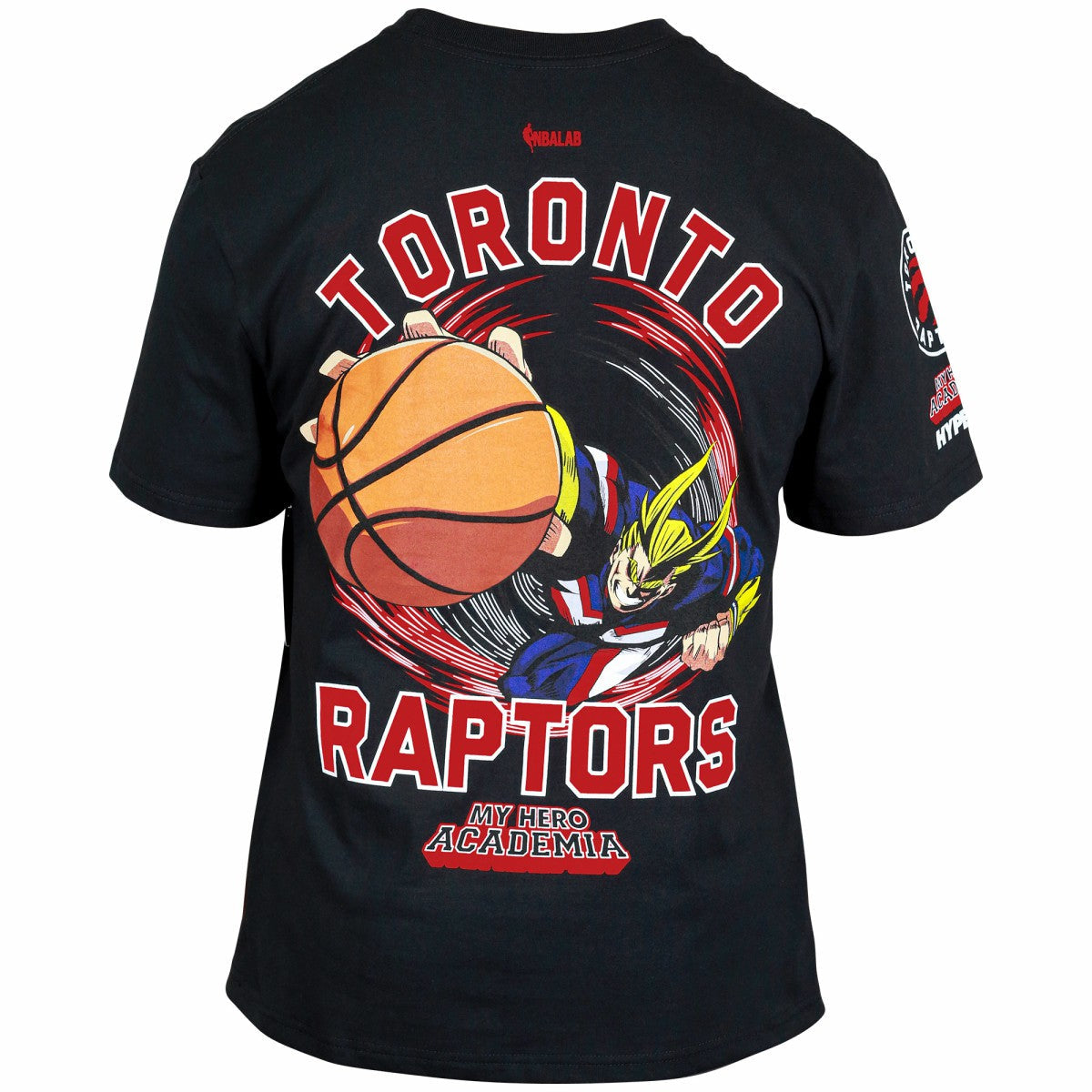 Toronto Raptors Hyperfly Unisex NBA x My Hero Academia All Might Smash T-Shirt - Black sale