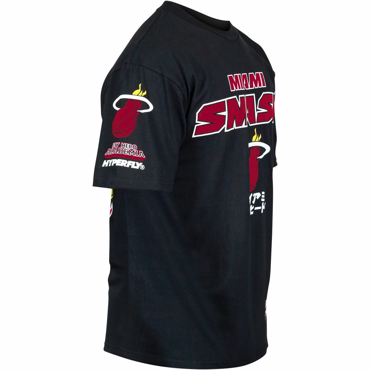 Miami Heat Hyperfly Unisex NBA x My Hero Academia All Might Smash T-Shirt - Black sale