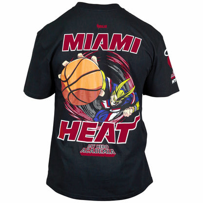 Miami Heat Hyperfly Unisex NBA x My Hero Academia All Might Smash T-Shirt - Black sale