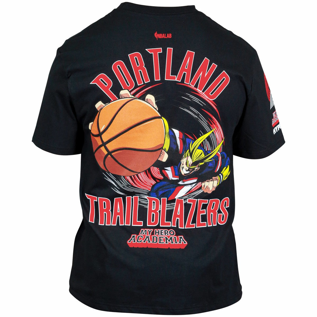 Portland Trail Blazers Hyperfly Unisex NBA x My Hero Academia All Might Smash T-Shirt - Black discount