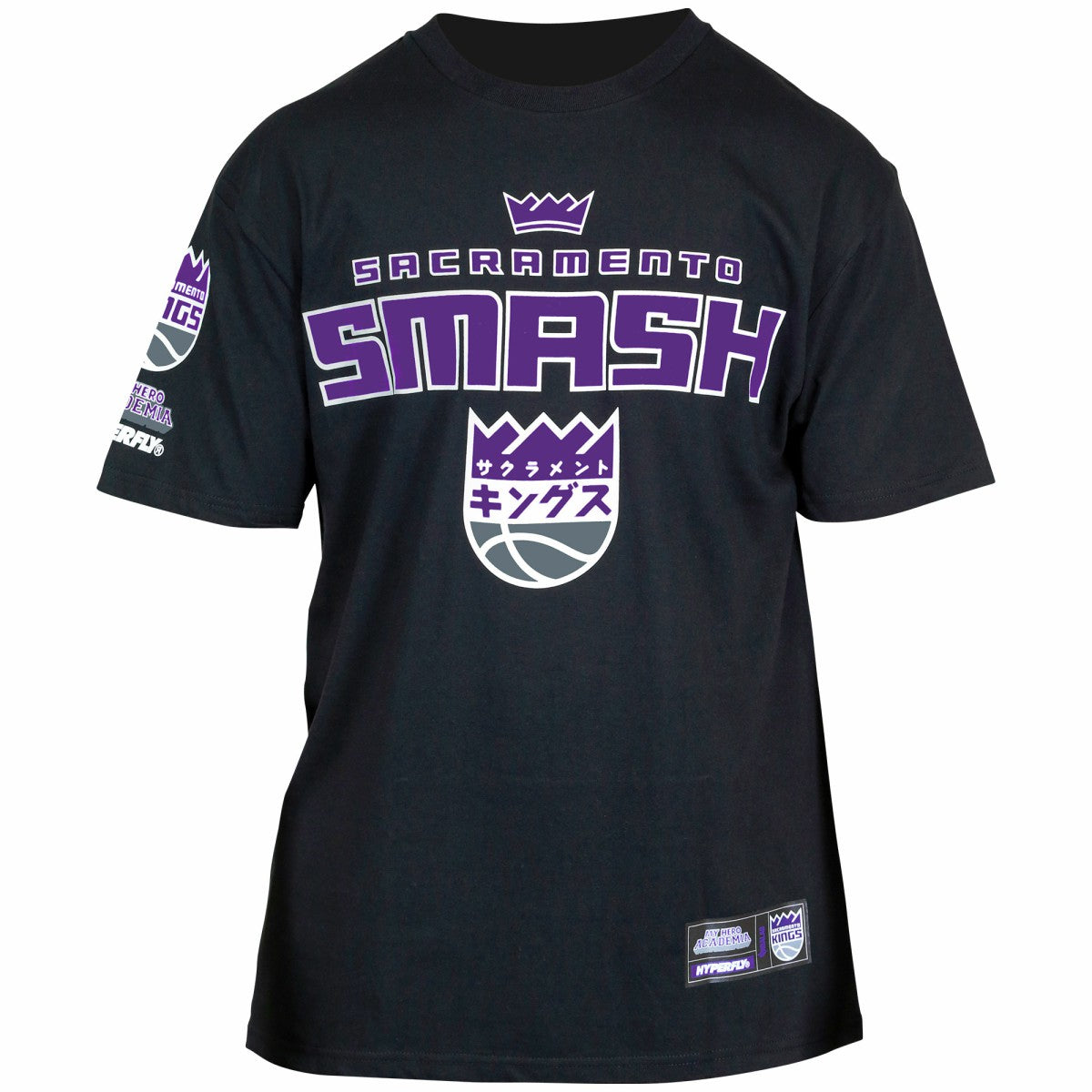 Sacramento Kings Hyperfly Unisex NBA x My Hero Academia All Might Smash T-Shirt - Black cheap