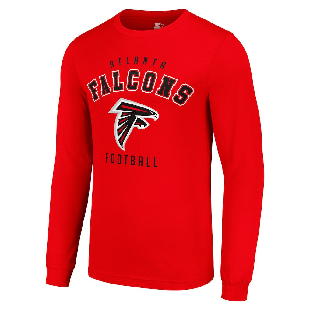 Atlanta Falcons Starter Long Sleeve T-Shirt - Red discount