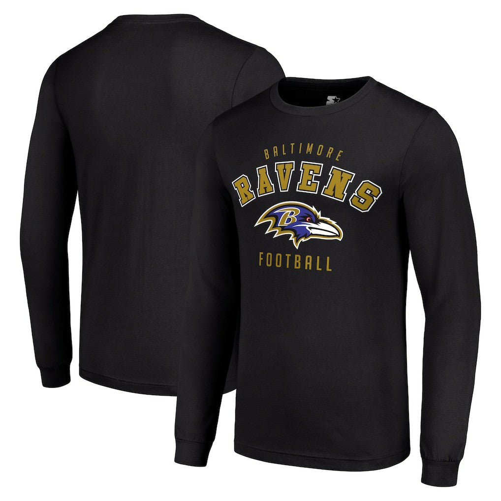 Baltimore Ravens Starter Long Sleeve T-Shirt - Black outlet