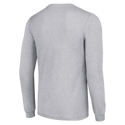 Minnesota Vikings Starter Team Mesh Print Graphic Long Sleeve T-Shirt - Heather Gray outlet