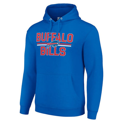 Buffalo Bills Starter Unisex Team Mesh Print Graphic Tri-Blend Pullover Hoodie - Royal online