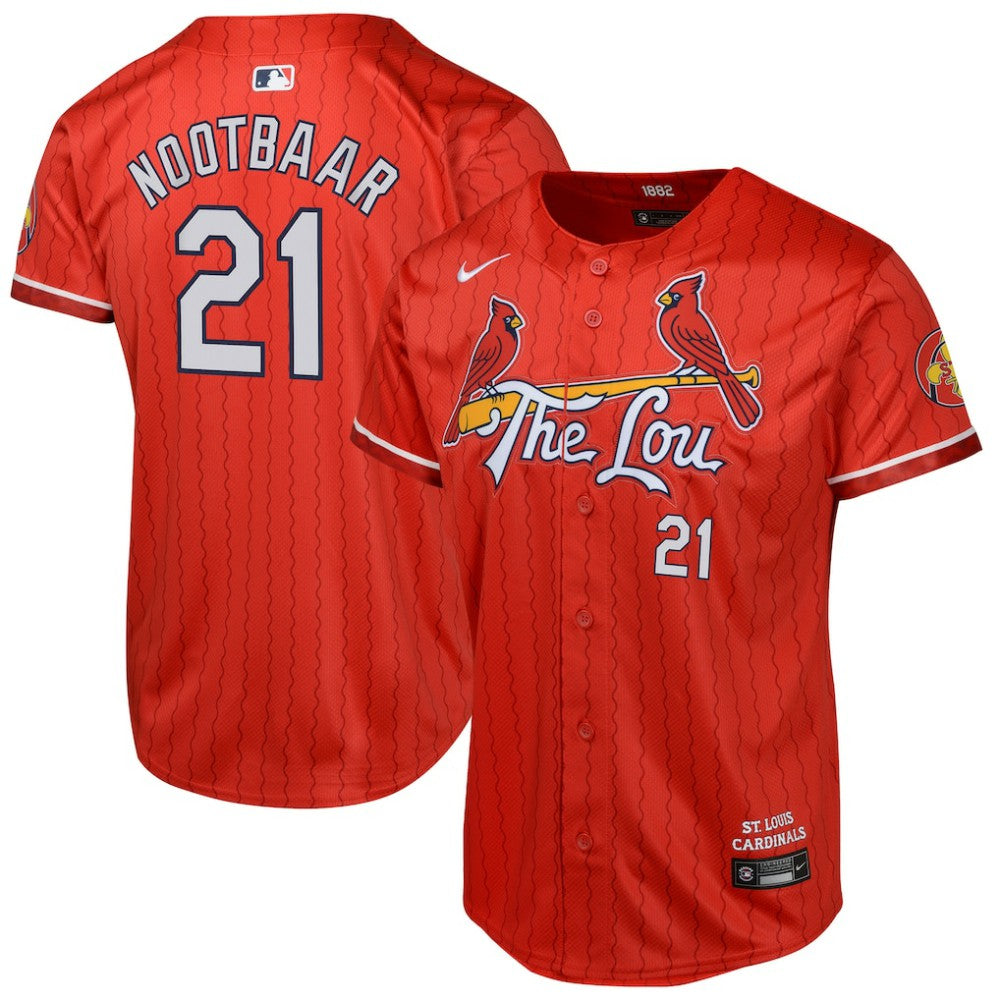Lars Nootbaar St. Louis Cardinals Youth 2024 City Connect Limited Player Jersey - Red | Nike