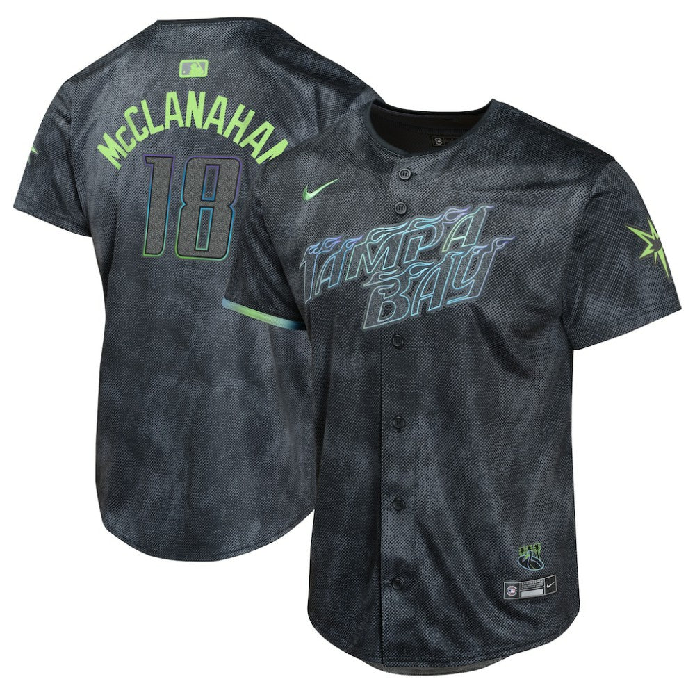 Shane McClanahan Tampa Bay Rays Youth 2024 City Connect Limited Player Jersey - Charcoal | Nike
