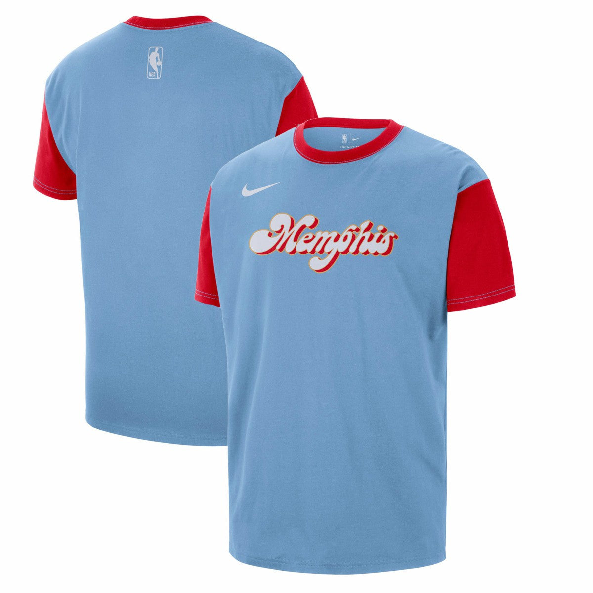 Memphis Grizzlies 2024/25 City Edition Courtside Color Block T-Shirt - Light Blue | Nike shop