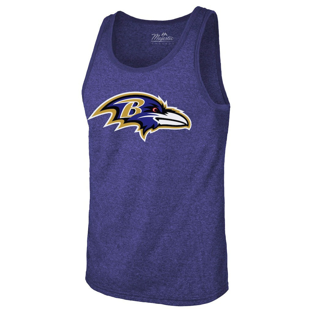 Lamar Jackson Baltimore Ravens Majestic Threads Tri-Blend Player Name & Number Tank Top - Purple sale